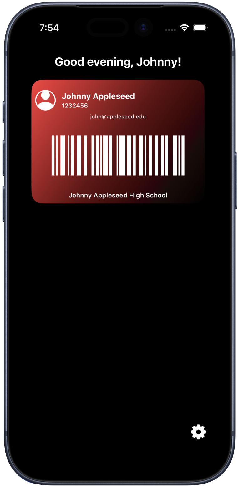campusPass Login Screen